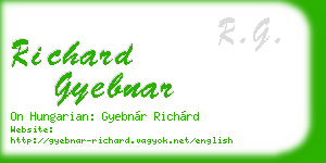 richard gyebnar business card